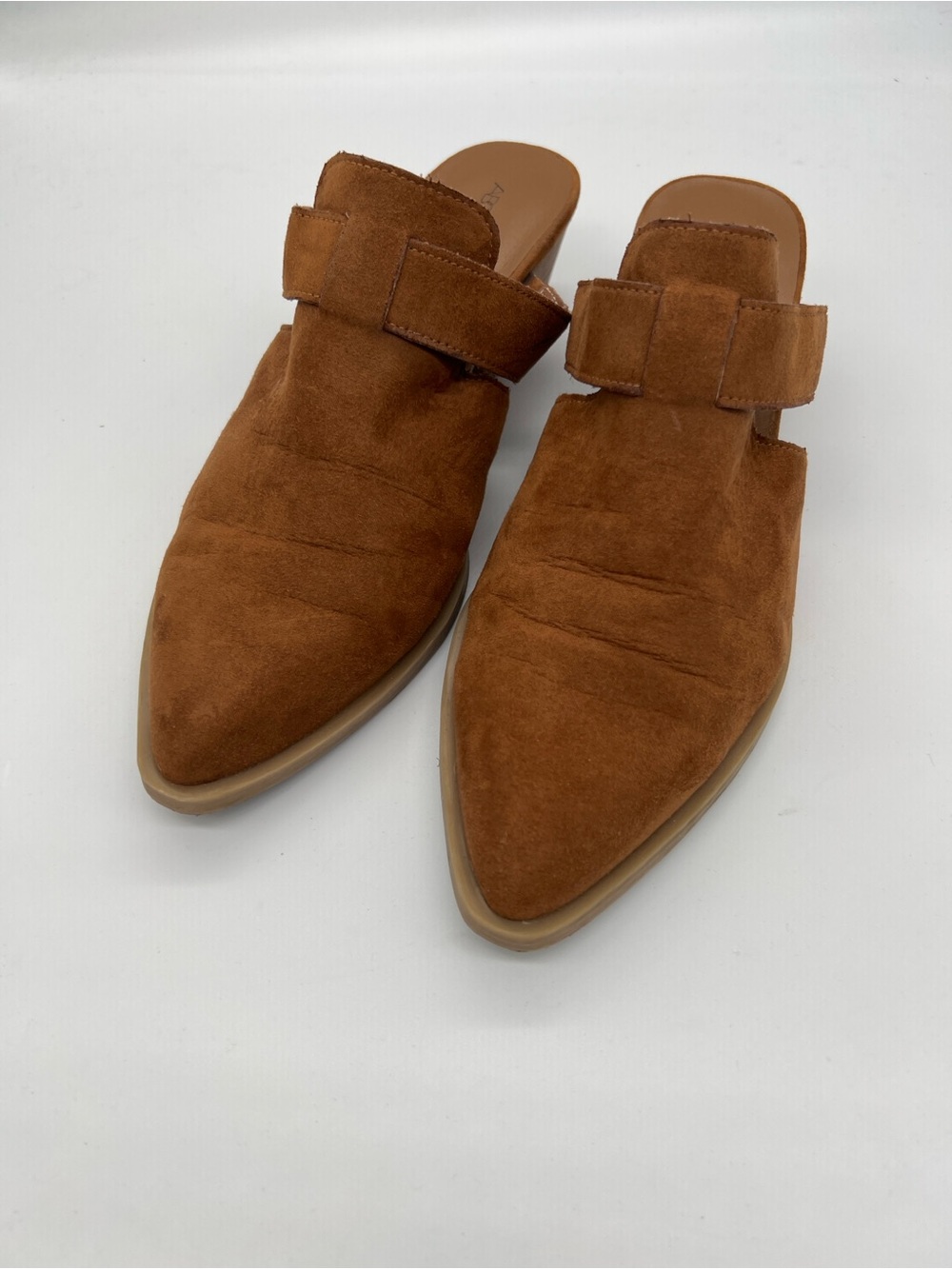 Abound Women’s Pointed Toe Slip-On Mule in Brown Suede